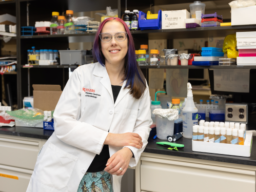 Annika Barber in her lab