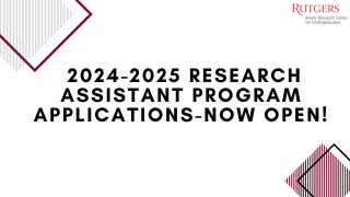 Research Assistant flyer applications now open
