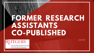 Former Research Assistants Co-Published 