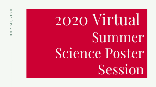 2020 Virtual Summer Science Poster Session